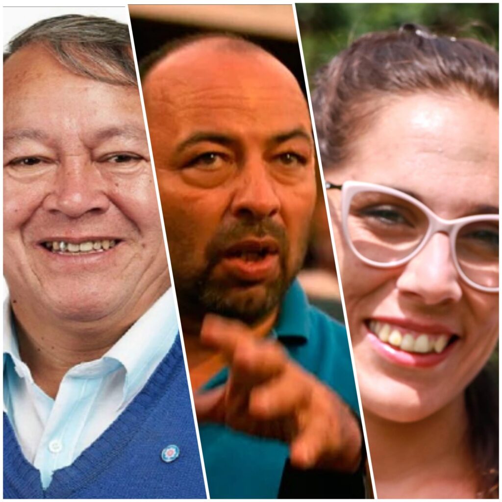 Héctor "Toty" Flores, Eduardo "Lalo" Creus y Josefina Mendoza